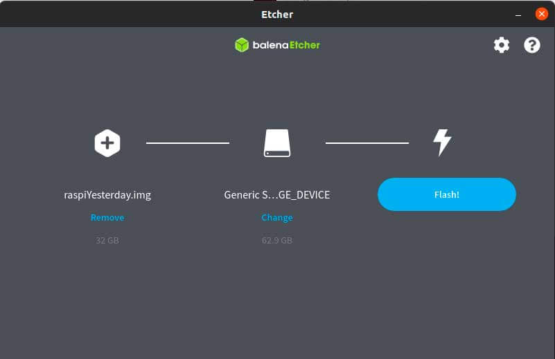 tarjeta sd raspberry backup balena etcher
