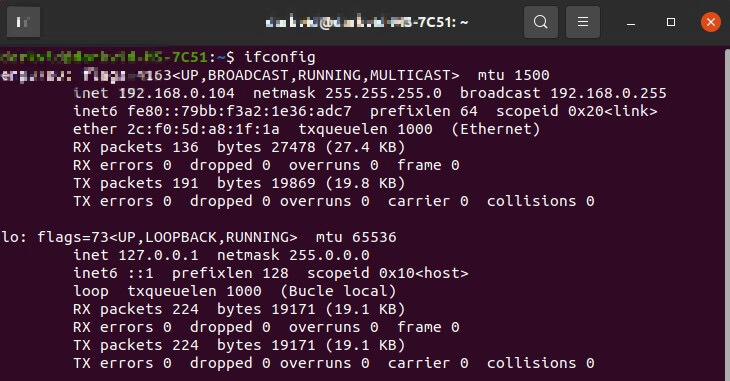 como obtener direccion mac en linux