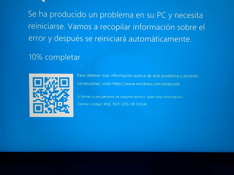 IRQL_NOT_LESS_OR_EQUAL