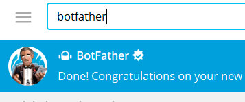 buscar botfather telegram
