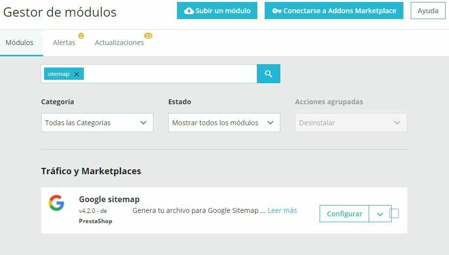 modulo gratis sitemap prestashop